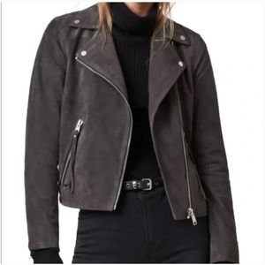 Allsaints Dalby Suede Biker Moto Jacker